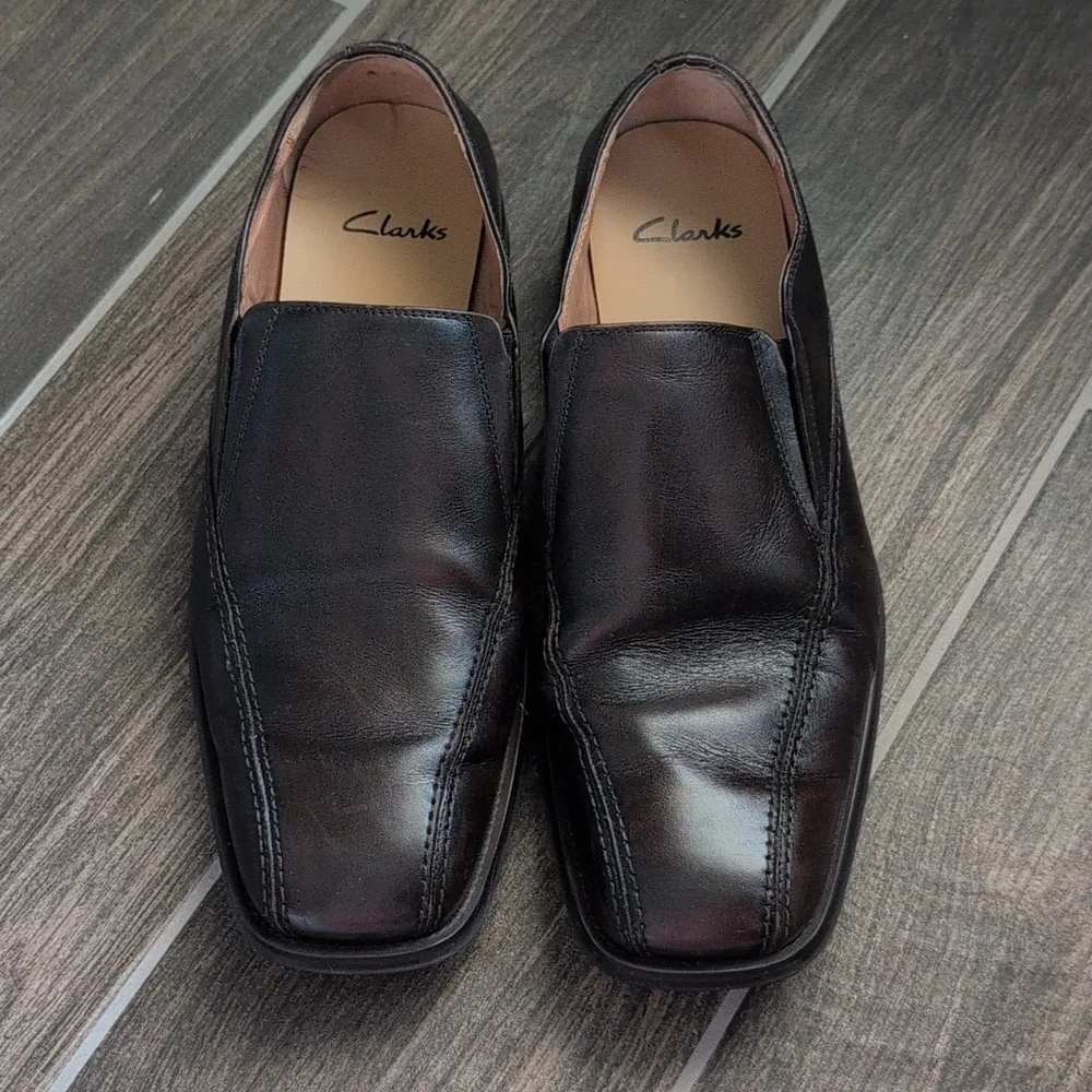 Clarks Beeston Step Men's Dark Brown Leather Loafers